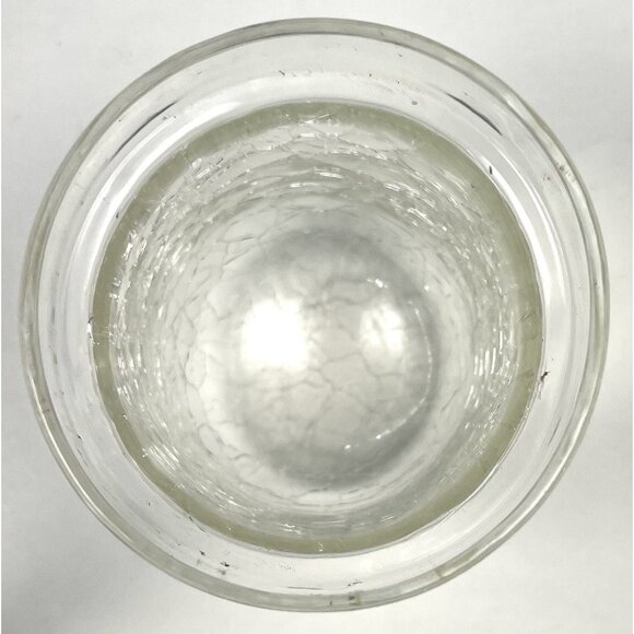 VTG MCM 4" Brass Ram Head Votive CANDLE HOLDER w/ Crackled Glass *Tarnish* - Picture 8 of 8